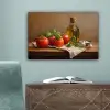 Tomaten - Olijfolie - Stilleven canvas 2cm klein -sfeer4