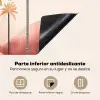 Palmbomen - Heuvels - Minimalistisch - Zachtroze Inductie beschermer vinyl 3mm middel -zzsfeer4_SP