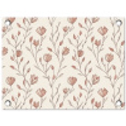 Patroon - Klassiek - Roze tuinposter los doek klein 239 -3d