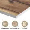 Hout - Planken - Bruin PET vilt middel -closeup_DE