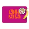 Oh la la - Roze - Oranje - Gestapelde letters Placemat vinyl groot -zzzproduct_Kitchenyeah-website