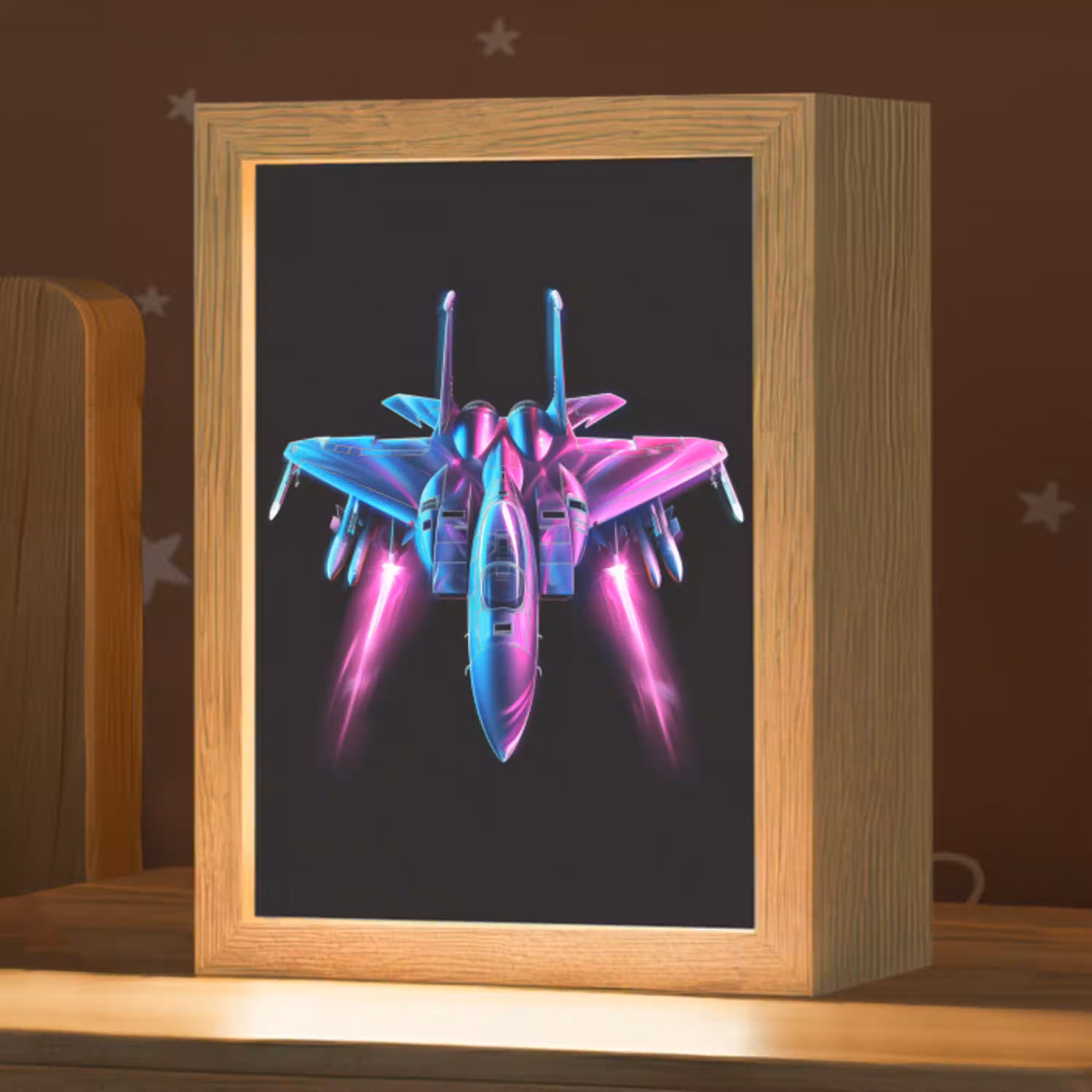 Straaljager - Blauw - Kleuren - Jongens - Zwart Light Box met kabel klein -zzz_3d_website