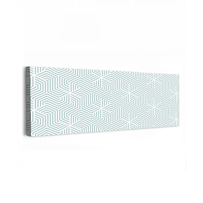 Geometrie - Lijn - Groen - Patroon canvas 2cm klein 828 -z3d