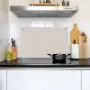 Bloemen - Bladeren - Licht - Taupe Inductie beschemer met haakjes klein 777 -sfeer2