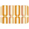 U-vorm - Retro - Oranje Badmat klein 997 -3d