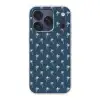 Palmboom patroon - Blauw - Beige - Zomer Telefoonhoesje iPhone 17 Pro klein -3d