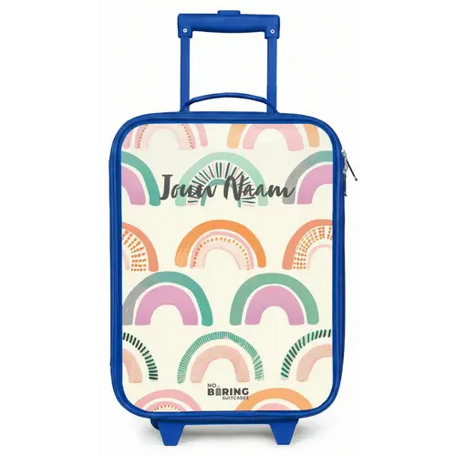 Regenbogen Kinderkoffer - Blauw klein -zz3dotto