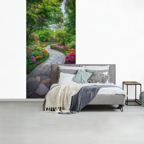 Park - Bloemen - Tuin fotobehang vinyl groot -slaapkamer