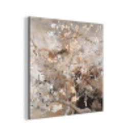 Amandelbloesem - Kunst - Van Gogh - Beige - Abstract aluminium wit klein -3d
