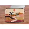 Heuvels - Palmbomen - Abstract laptophoes neopreen klein -tafel