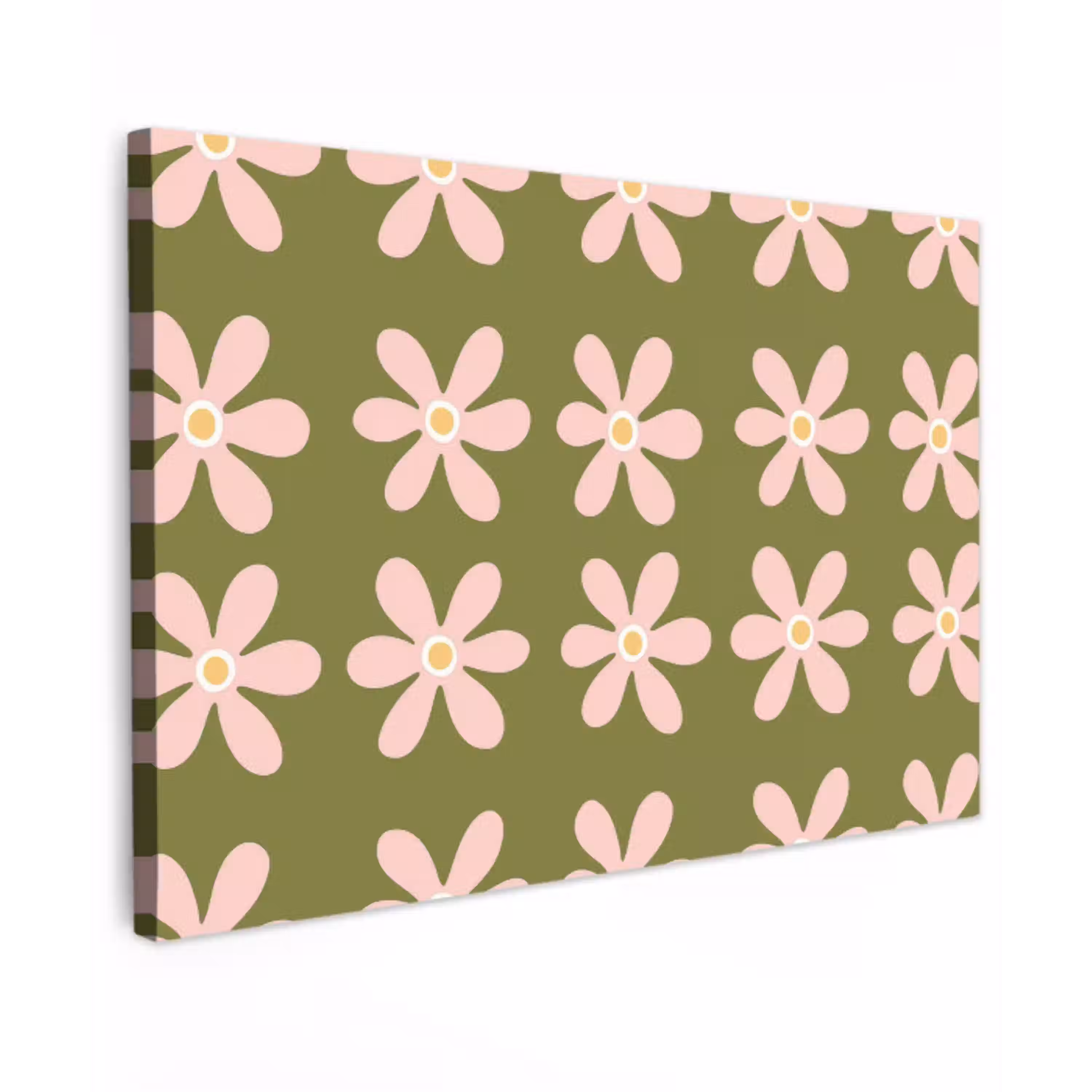 Bloem - Modern - Groen canvas 2cm klein 34 -z3d