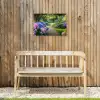 Hortensia- Park - Pad Tuinposter op houten frame 2 cm dik klein -sfeer4