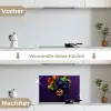 Vrouw - Paars - Druiven keuken achterwand spatscherm klein -voor_na_DE