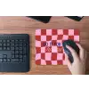 Furture - Geblokt - Rood muismat rubber klein -toetsenbord