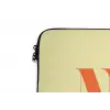 Nice - Oranje - Geel - Minimalistisch laptophoes neopreen klein -detail
