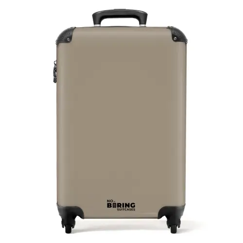 Taupe-achtige bruintint NBS - Handbagage koffer - Kinderen Unisex middel -productfoto_recht