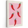 Pepers - Rood - Illustratie canvas 2cm klein -z3d