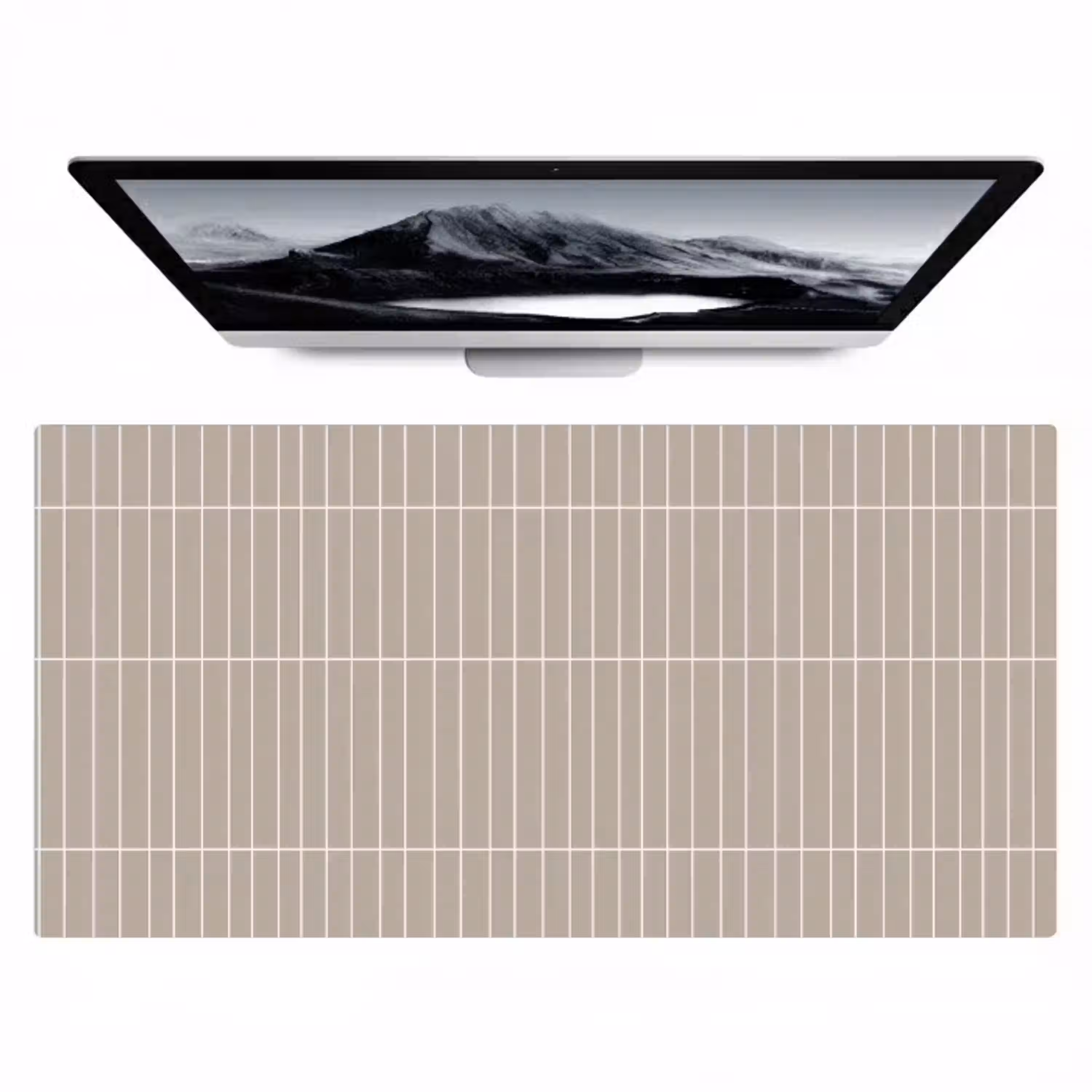 Verticaal - Wandtegel - Licht Beige Muismat XXL klein 681 -zzz3d