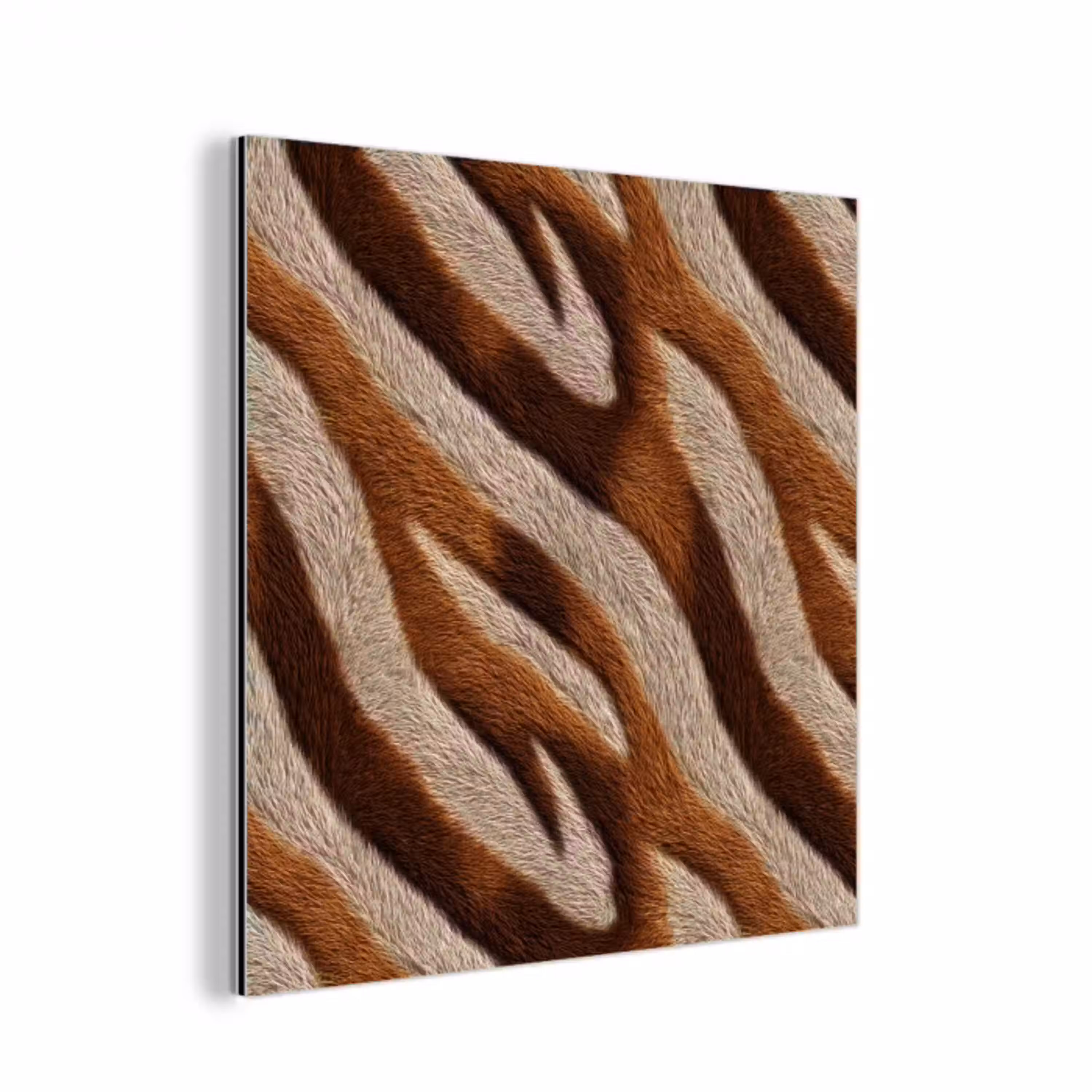 Zebra - Bruin - Patroon aluminium wit klein 46 -3d