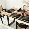 Papegaai - Vogel - Rots - Wit Placemat vinyl groot -zzsfeer4_Kitchenyeah-website