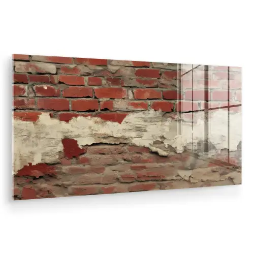 Muur - Baksteen - Verweerd plexiglas 5mm klein -zzzproduct_nieuw