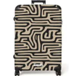 Grafisch - Lijnen - Zwart NBS - Large koffer - Volwassenen Unisex groot -zzzzzzzzkaufland2