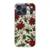 Feestelijk - Textielpatroon - Kerstbloemen - Kleurrijk Telefoonhoesje iPhone 17 Pro klein -3d