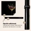 Cocktail - Zwart - Spetters - Glas Inductie beschermer vinyl 3mm middel -zzzzzzz-induclip_ES