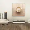 Koffie - Melkschuim - Lach - Beige plexiglas 5mm klein -sfeer1
