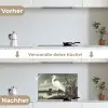 Reiger - Planten - Wolken - Wit keuken achterwand spatscherm klein -voor_na_DE