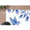 Modern - Vogels - Delfts - Blauw muismat rubber klein -closeup