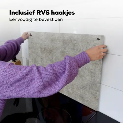 Beton - Muur - Patronen Inductie beschemer met haakjes klein 777 -ky-ophangen-nl