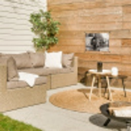 Eland - Auto - Gewei - Zwart - Wit tuinposter los doek klein -sfeer4