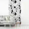 Abstract - Zwart - Wit - Diversiteit fotobehang vinyl groot 64 -woonkamer