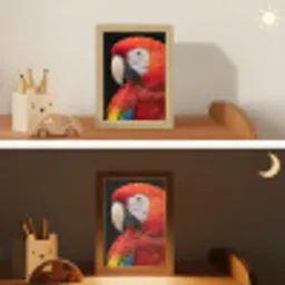 Ara - Portret - Rood Light Box met kabel (Kinderlampje) klein -sfeer3_kind