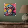 Graffiti - Chimpansee - Aap - Bril - Kleurrijk plexiglas 5mm klein -sfeer3