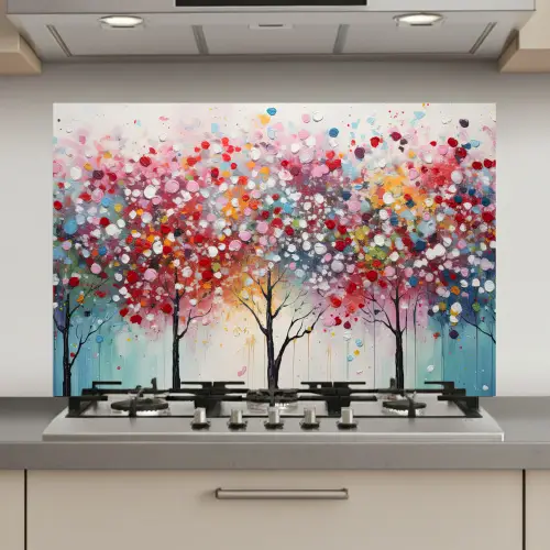 Kunst - Bomen - Natuur - Acryl keuken achterwand spatscherm klein -3d_website