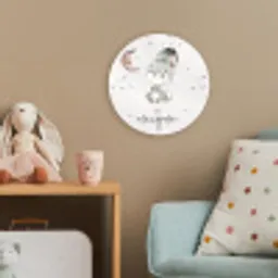 Quotes - Kinderen - Be unique - Jongens - Meisjes - Waterverf Wandcirkel kunststof plaat 5mm dik klein -tsfeer1_kind