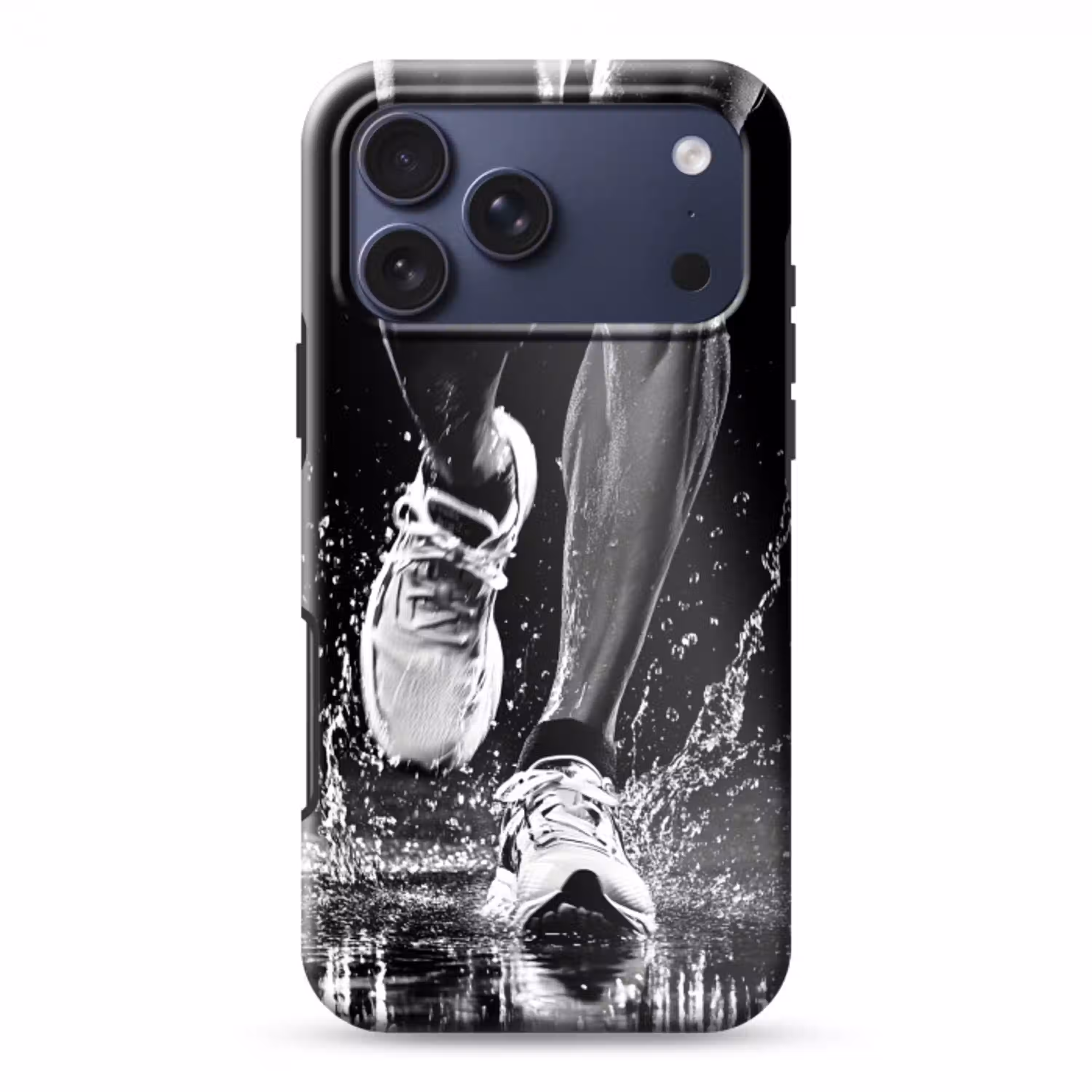 Hardloopschoenen - Rennen - Druppels - Zwart Toughcase MagSafe Apple iPhone 17 Pro Max klein -3d