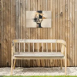 Goud - Vrouw - Rechthoeken Tuinposter op houten frame 2 cm dik klein -sfeer4
