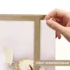 Paars - Abstract - Verf - Goud Light Box met batterij (Wandlamp) middel -USP_websiteprintNL