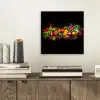 Groente - Eten - Kruiden - Graffiti - Koken aluminium wit klein -sfeer1