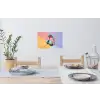 Koptelefoon - Mintgroen - Draad Muursticker klein -eettafel