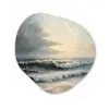 Strand - Zee - Zonsondergang Wandcirkel Organisch Forex 3mm klein -3d