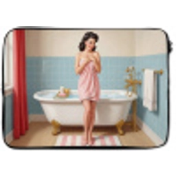 Badkamer - Vrouw - Roze laptophoes neopreen klein -zkaufland3dotto