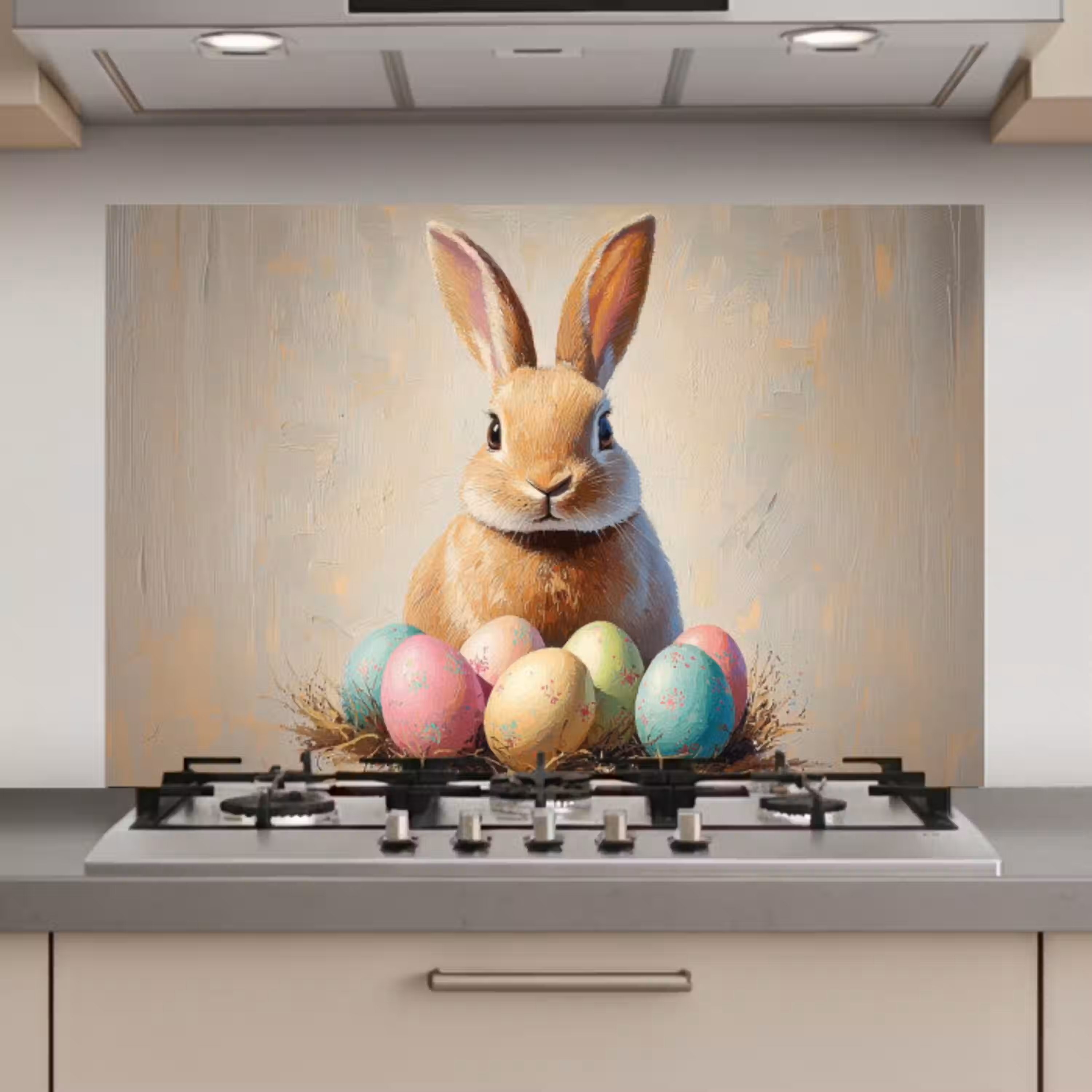 Paashaas - Pastel - Eieren keuken achterwand spatscherm klein -3d_website