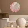 City - Car - Pink Akoestische PET Vilt - Rond klein -sfeer1