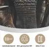 Olifant - Watercolor - Wilde dieren - Luxe Akoestische PET Vilt - Rond klein -closeup_NL