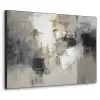Kleurenpalet - Penseelstreken - Beige - Nevelig Textielframe zwart klein -3d