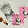 Haas - Strik -Discobal onderzetter kurk middel -sfeer4